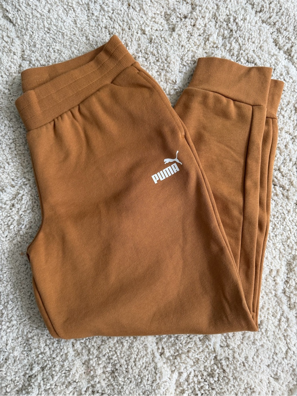 Puma Desert Tan Jogger Bottoms Size Large NWT